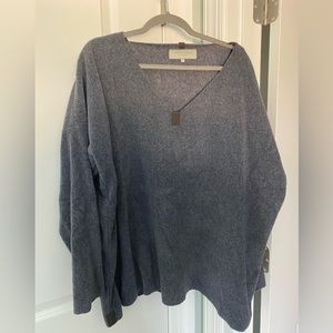 NWOT Fleece tunic Dark Grey Sz L